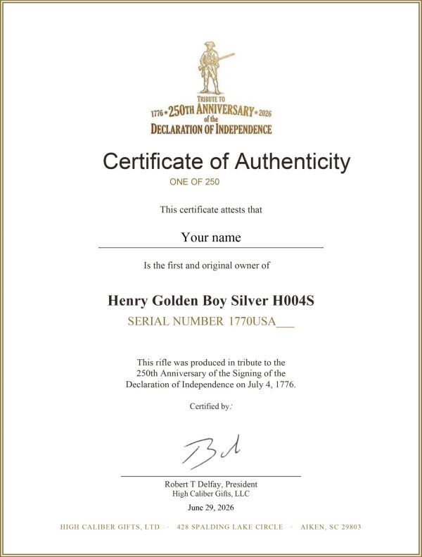 Certificate-H004S blank